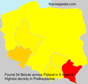 Surname Belzak in Poland Surname Belzak in Poland