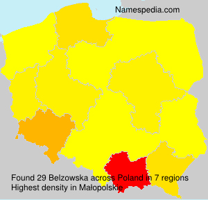 Surname Belzowska in Poland Surname Belzowska in Poland