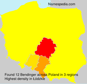 Surname Bendinger in Poland Surname Bendinger in Poland