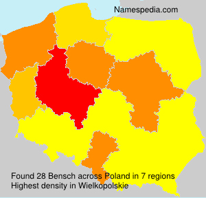 Surname Bensch in Poland Surname Bensch in Poland
