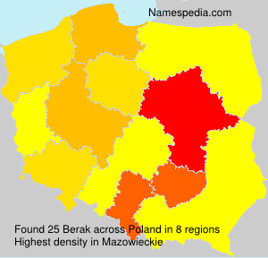 Surname Berak in Poland Surname Berak in Poland