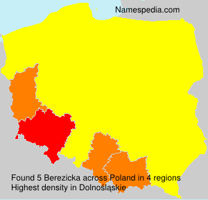 Surname Berezicka in Poland Surname Berezicka in Poland