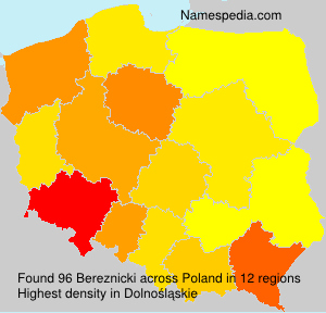 Surname Bereznicki in Poland