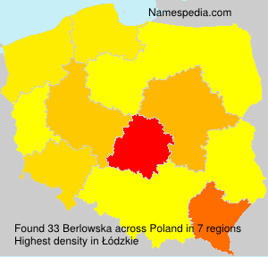 Surname Berlowska in Poland Surname Berlowska in Poland