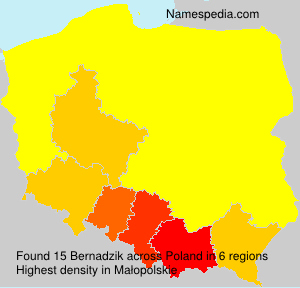 Surname Bernadzik in Poland Surname Bernadzik in Poland