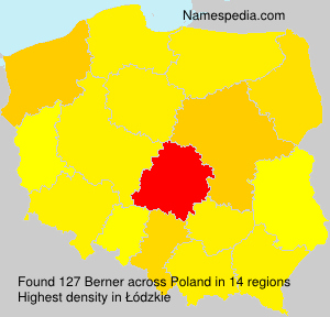 Surname Berner in Poland Surname Berner in Poland