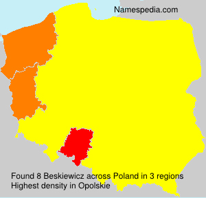 Surname Beskiewicz in Poland Surname Beskiewicz in Poland