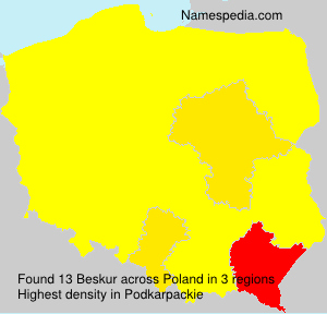 Surname Beskur in Poland Surname Beskur in Poland