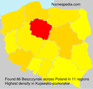 Surname Beszczynski in Poland Surname Beszczynski in Poland