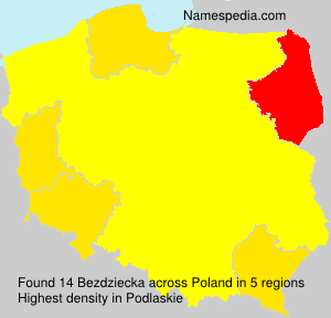 Surname Bezdziecka in Poland Surname Bezdziecka in Poland