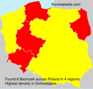 Surname Beznosik in Poland Surname Beznosik in Poland