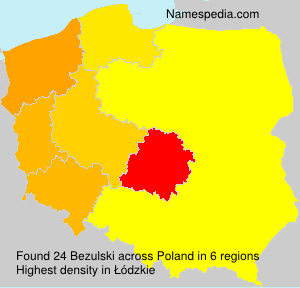 Surname Bezulski in Poland Surname Bezulski in Poland