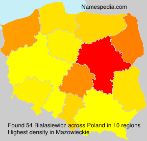 Surname Bialasiewicz in Poland Surname Bialasiewicz in Poland