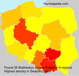 Surname Bialkiewicz in Poland Surname Bialkiewicz in Poland