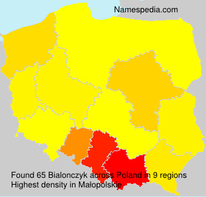 Surname Bialonczyk in Poland Surname Bialonczyk in Poland