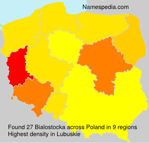 Surname Bialostocka in Poland Surname Bialostocka in Poland