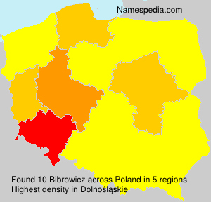 Surname Bibrowicz in Poland Surname Bibrowicz in Poland