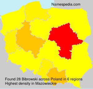 Surname Bibrowski in Poland Surname Bibrowski in Poland