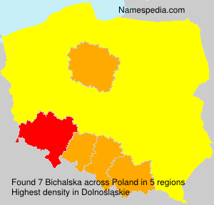 Surname Bichalska in Poland Surname Bichalska in Poland