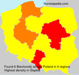 Surname Biechonski in Poland Surname Biechonski in Poland