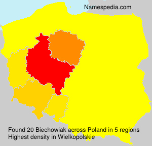 Surname Biechowiak in Poland Surname Biechowiak in Poland