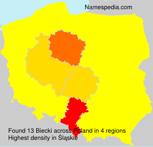 Surname Biecki in Poland Surname Biecki in Poland