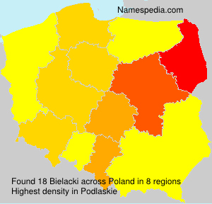 Surname Bielacki in Poland Surname Bielacki in Poland
