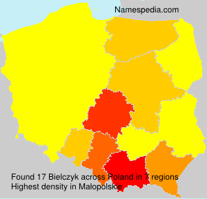 Surname Bielczyk in Poland Surname Bielczyk in Poland
