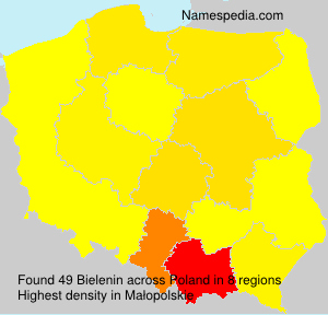Surname Bielenin in Poland Surname Bielenin in Poland