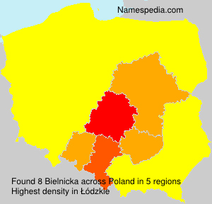 Surname Bielnicka in Poland Surname Bielnicka in Poland