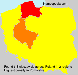 Surname Bieluszewski in Poland Surname Bieluszewski in Poland