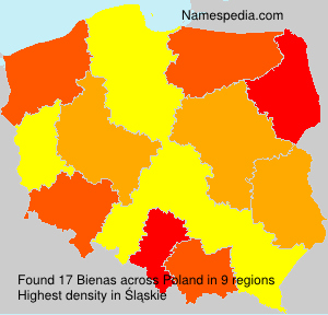Surname Bienas in Poland Surname Bienas in Poland