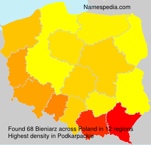 Surname Bieniarz in Poland Surname Bieniarz in Poland