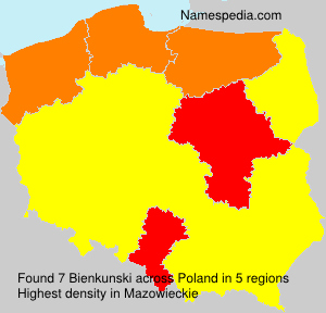 Surname Bienkunski in Poland Surname Bienkunski in Poland