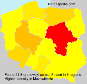 Surname Bieranowski in Poland Surname Bieranowski in Poland