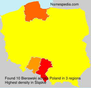 Surname Bierawski in Poland Surname Bierawski in Poland