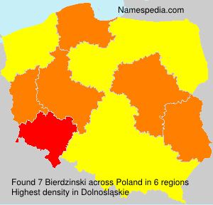 Surname Bierdzinski in Poland Surname Bierdzinski in Poland