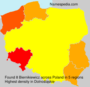 Surname Biernikiewicz in Poland Surname Biernikiewicz in Poland