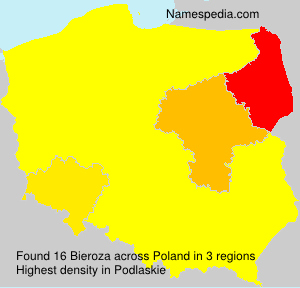 Surname Bieroza in Poland Surname Bieroza in Poland
