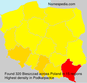 Surname Bieszczad in Poland Surname Bieszczad in Poland