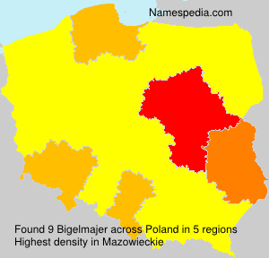 Surname Bigelmajer in Poland Surname Bigelmajer in Poland