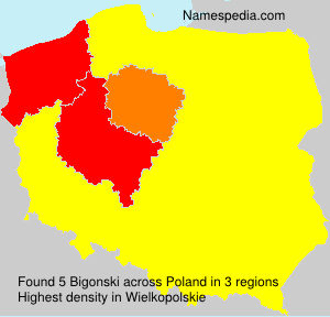 Surname Bigonski in Poland Surname Bigonski in Poland
