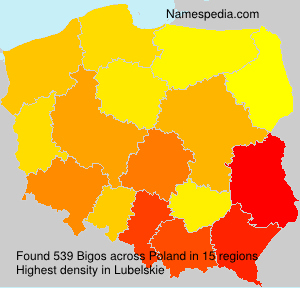 Surname Bigos in Poland Surname Bigos in Poland