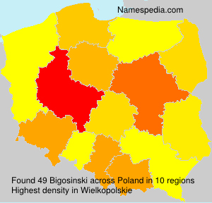 Surname Bigosinski in Poland Surname Bigosinski in Poland