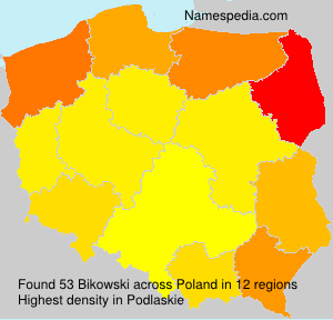 Surname Bikowski in Poland Surname Bikowski in Poland