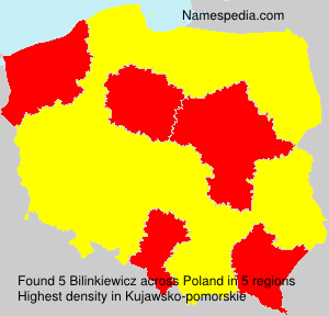 Surname Bilinkiewicz in Poland Surname Bilinkiewicz in Poland