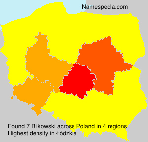 Surname Bilkowski in Poland Surname Bilkowski in Poland