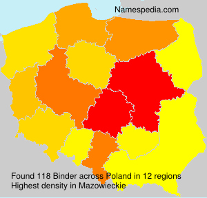 Surname Binder in Poland Surname Binder in Poland