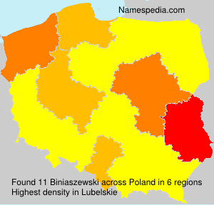Surname Biniaszewski in Poland Surname Biniaszewski in Poland