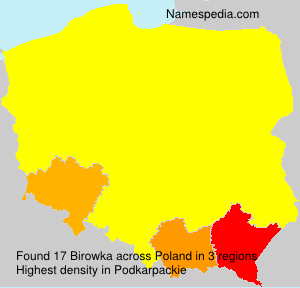Surname Birowka in Poland Surname Birowka in Poland